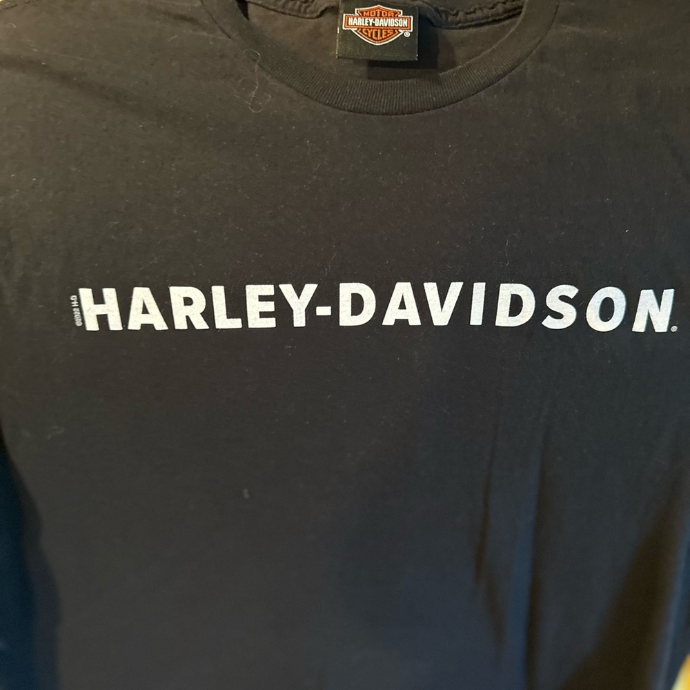 Harley-Davidson Black Tee with White Logo